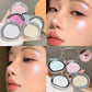 Shimmer Glitter Powder Highlighter Palette Shiny Diamond White Eyeshadow Highlight Makeup Face and Body Brighten Natural Contour