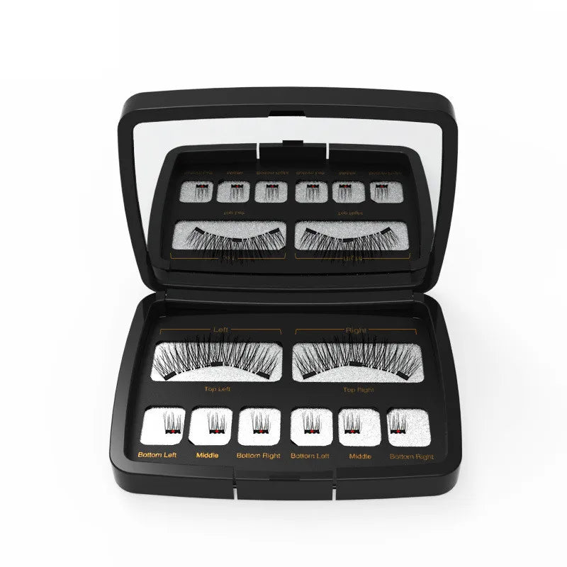 3D 3 Magnetic Eyelashes Natural Soft Reusable Easy To Wear Eyelash Extension Beauty Makeup Tool Fake Mink False Eyelashes