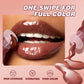 Nude Brown Plumping Lip Gloss Moisturising Colored Lip Oil Transparent Fullness Lips Tint Soft Tube Make Up Beauty Lips Care 12g