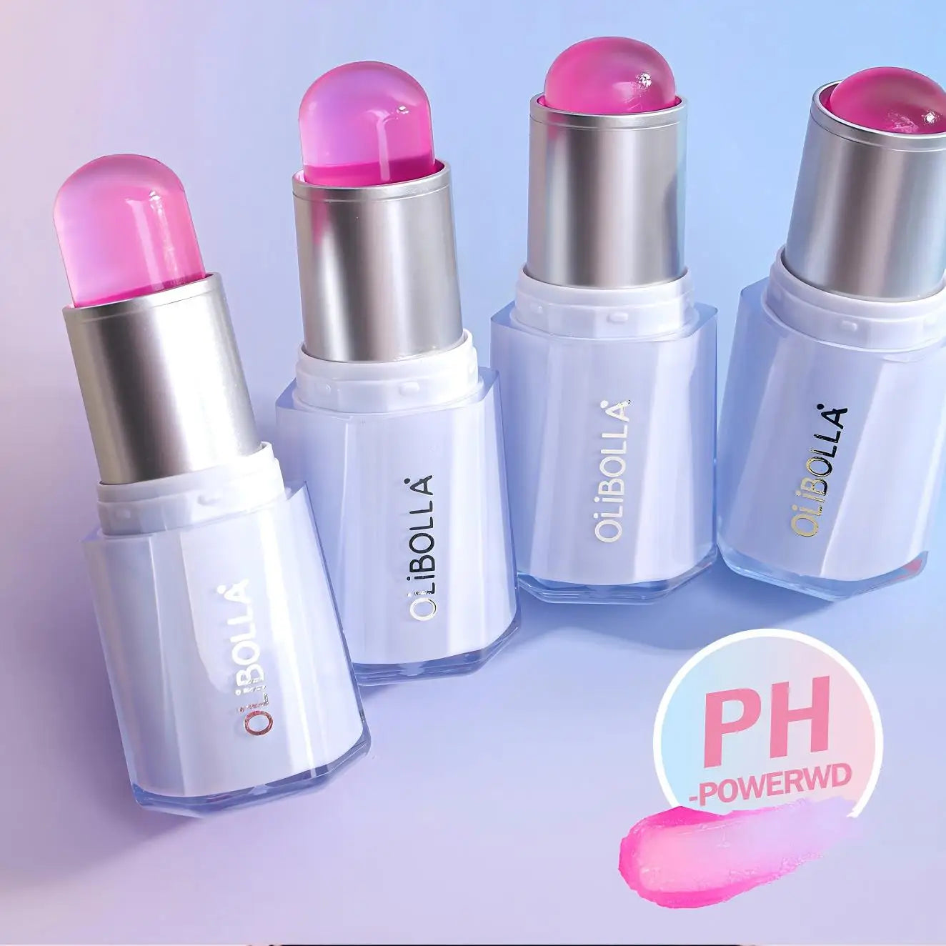 Color Changing Blush Stick, Heat-Activated Jelly Touch that Melts Smoothly, Creates Fresh Dewy Glow with Hydrating Cream Texture