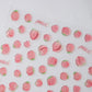 Lovely Red Fruit Strawberry Cherry Bowknot Love Heart Star Silk Ribbon 5D Nail Art Stickers Chic Self Adhesive Manicure Decal