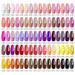 MEET ACROSS 160 Colors 7.3ml Gel Nail Polish Vernis Glitter Sparkly Semi Permanent Soak Off LED UV Gel Varnish Nail Art Manicure