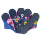 5PCS Small Medium Large Different Period Time Bamboo Reusable Menstrual Pads Washable Sanitary Towels for Lady Women Daily Night