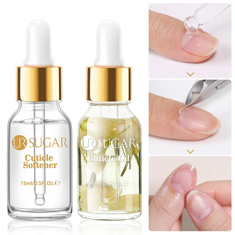 UR SUGAR 15ml GEL Cuticle Remover Gentle Nail Cuticle Oil Softener Liquid Nail Art Treatment Manicure Repair Care Tools Kit