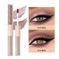 QIBEST Double-ended Flash Liquid Eyeshadow Contour Blush Pigment Silk Flash Matte Natural Blush Makeup Cream