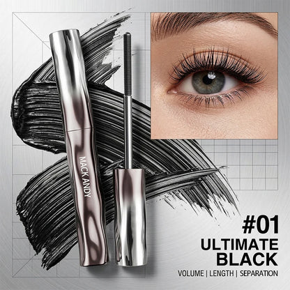 MACK ANDY Original Mascara Volumizing & Lengthening Mascara Washable Longwear & Smudge Resistant Make Up Blackest Black Eyelash
