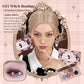 Flowerknows 6 Color Eye Shadow Palette Shell's Jewel Matte Pearl Metallic Glitter Eyeshadow Makeup Long-Wearing for Eyes