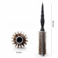 New Type Professional Wood Round Curly Combs For Women Hairdressing Massage Brush Salon Barber Aluminum Tube Hair Styling Comb