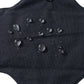 1pc Balck Pure Cotton Sanitary Pad Ladies Reusable Cloth Menstruation Washable Menstrual Pads with Button Breathable Care Pads