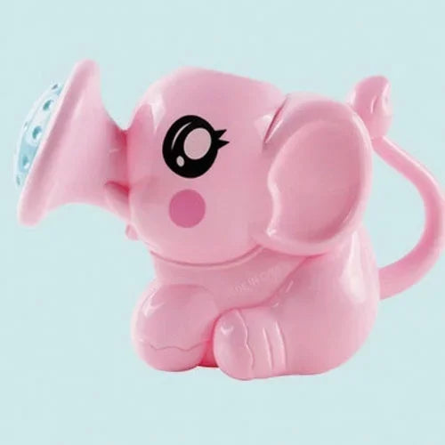 Baby Cartoon Elephant Shower Cup Newborn Child  Shampoo    Water Spoon Bath  2 Color