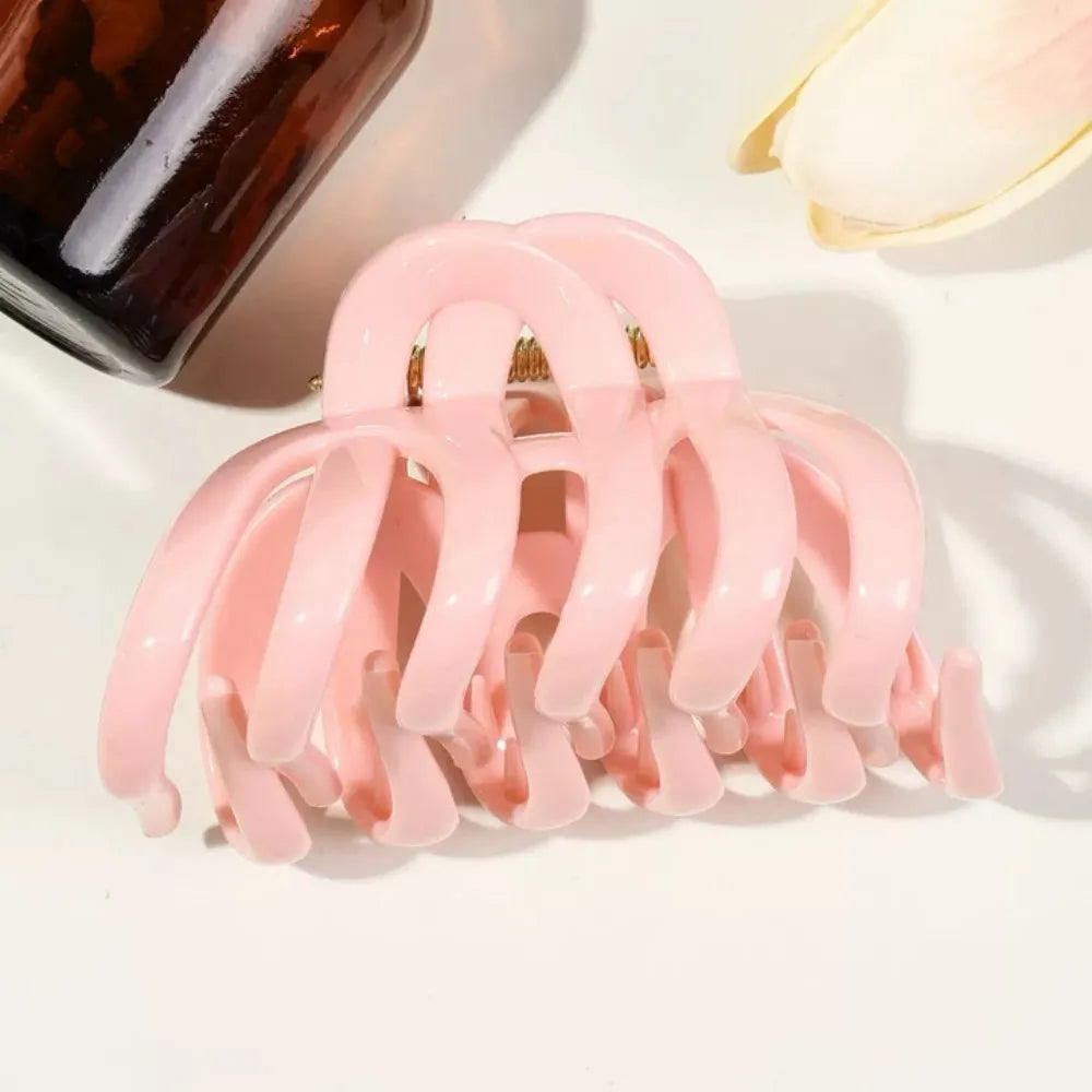 1/4PCS Octopus Silicone Claw Clip,Super-safe Head Protection,Banana Clip,Soft Flexible Jaw Clip for Women Hair Accessory