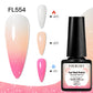 FOUR LILY 7ml Thermal Nail Gel Polish 3 Colors Changing Semi Permanent Soak Off UV/LED Nail Supplies Gel for Manicure Design