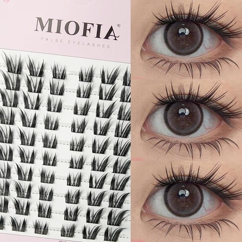 1/box 120 Bundles Mink False Eyelashe Natural Russian 3D laes Individual Eyelash extension cluster makeup tool wholesale lashes