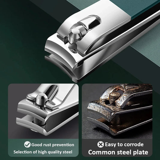 4/10PCS New Nail Clippers set 4 with Rotating Leather Bag Professional Trimmer Pedicure Care Tools Manicure Set Home Care Gift