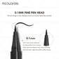 High Pigmented Rendering Liquid Eyeliner, Long-Lasting Waterproof Smudge-Proof, Black Brown Glide Eyeliner Pen, For All Types