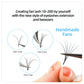 AGUUD 16 Rows Eyelash Extensions Individual 5-25mm Faux Mink Russian Volume Makeup Lashes Black Cashmere Eyelashes For Extension