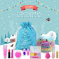 POPFEEL Christmas Surprise Makeup Mini Ball Set -10-Piece Collection with Mini Lipstick, Eyeshadow, and Nail Polish-Perfect Gift