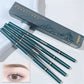 Novo Color Double Eyebrow Pencil with Brush Waterproof Lasting Extremely Slim Sketch Eye Brow Tattoo Pen Eye Makeup Cosmetic