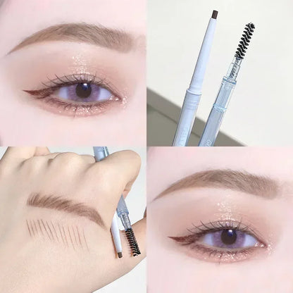 Natural Makeup Double Heads Eyebrow Pencil Waterproof Long-lasting Colourful Transparent Eyebrow Pen Brow Enhancer Drawing Tool