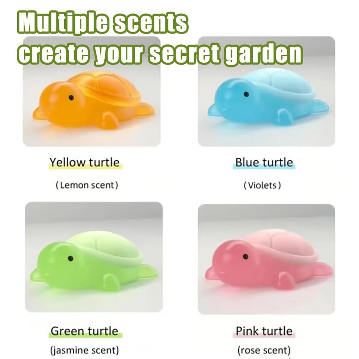 JDLQ Little Turtle Handmade Essential Oil Soap 4 Pieces of Cute Mini Turtle Moisturizing Soap Children'S Cleansing Bath Soap