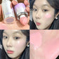 4 Colour Matte Liquid Water Light Sensation Blush Easy To Apply Big Sponge Brush Head Smooth Cheek Natural Blush Rouge for Girls