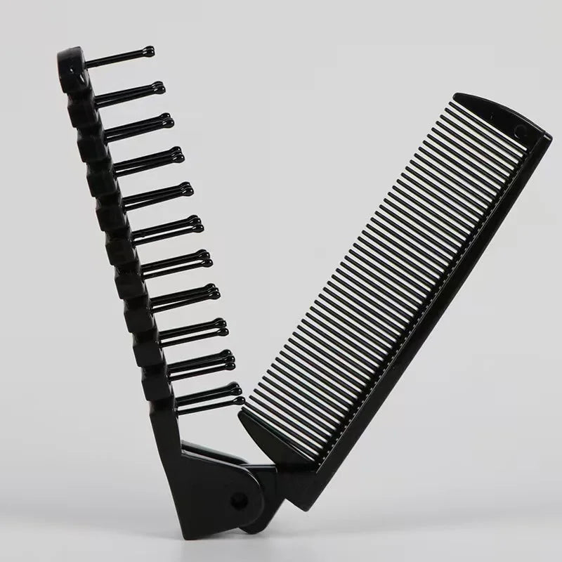 Barber Hair Portable Mini Folding Combs Foldable Pocket Combs Oil Head Plastic Beard Combs Hair Brush Styling Tool For Travel