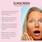 Cherry Blossom Sunscreen Cream Spf 50+ Long-Lasting Anti UV Anti-Aging Anti Oxidant Oil Control Non-greasy Waterproof Sunblock