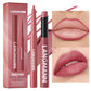 Integrated waterproof lipliner+lipstick lipstick lipstick set,no smudge,no fade,no cup,durable,easy to create a perfect makeup!