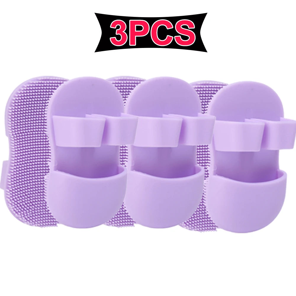 Mini Finger Face Wash Brush Soft Silicone Deeply Clean Pores Remove Dead Skin Cells Makeup Brushes Baby Shampoo Baby Bath Brush