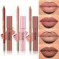 Matte Lipliner&Lipstick Set,Waterproof， Long Lasting Lip Makeup, Soft Matte Color Rendering,Women's Makeup Cosmetics