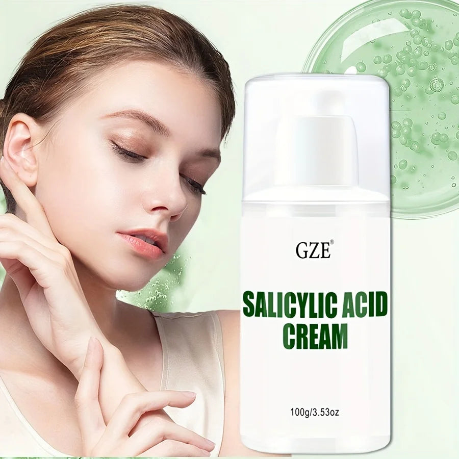 GZE Salicylic Acid Cream To Refine Pores, Improve Blackheads, Balance Oil Secretion, Daily Care Cream For Face Day and Night