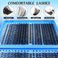 800Pcs Individual Cluster Lashes D Curl 30D 40D 50D 60D Mixed 8-16mm DIY Lash Extensions Wispy Volume False Eyelashes