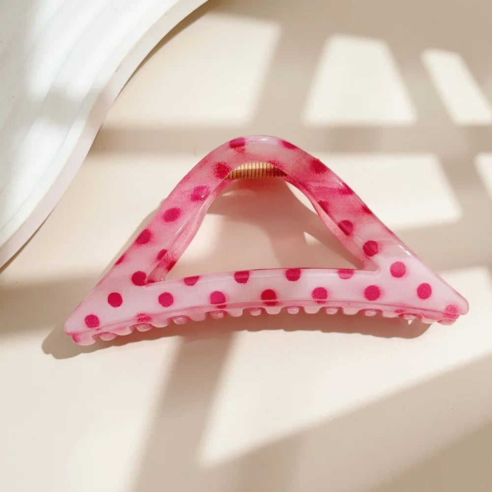 19 Styles Hair Claw Clips for Women Flower Cross Dots Heart Geometric Chic Barrettes Grip Hair Accessories Headwear Wholesale