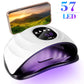 Nail Art Phototherapy Lamp With 57 LEDS Quick Drying Nails Light Have 3 Timer Modes LCD Display for Manicure Salon/Home Dryer