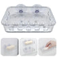 Transparent Suction Cup Soap Dish Reusable Waterproof Plastic Soap Holder No-Drilling Multifunctional Soap Container