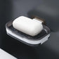 Shower Soap Dish Wall Mounted Soap Rack No Drilling Sponge Holder Tray Bathroom Organizer with Drain case for home shower room
