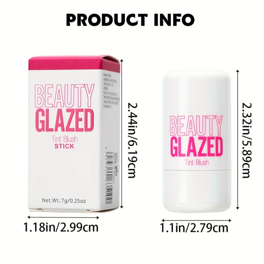 Makeup Blush Stick Lip Tinted Cooling Water Jelly Tint Jelly Blush Stick Watercolor Multi-Use Matte Blush Makeup