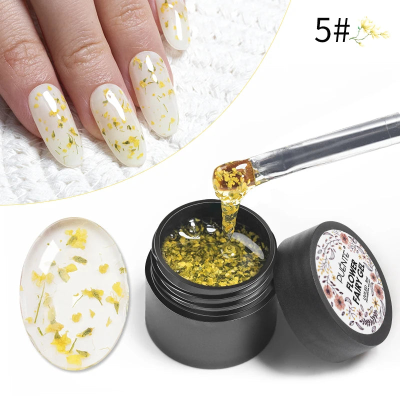 PUENTE 7.5ML Golden Gems Cat Magnetic Gel Nail Polish Pink Brown Blue Colors Golden Glitter Cat Eye Soak Off UV Nail Art Varnish