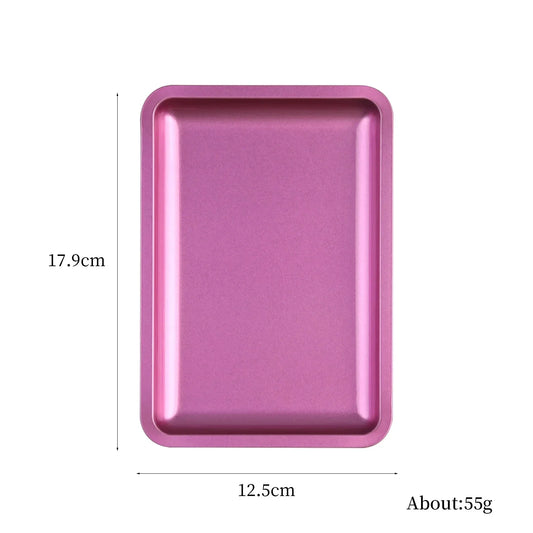 1PC Square Stainless Steel Cosmetic Storage Tray Nail Art Manicure Plate Tweezers Clippers Pens Container False Nails Dish Tools