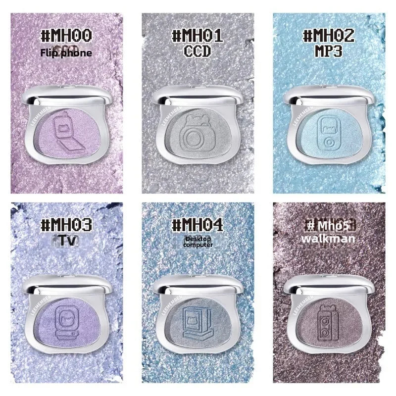 LEEMEMBER DreamCore Series Multi-purpose Cream Eyeshadow Highlighter Glitter Brightening Powder contour palette