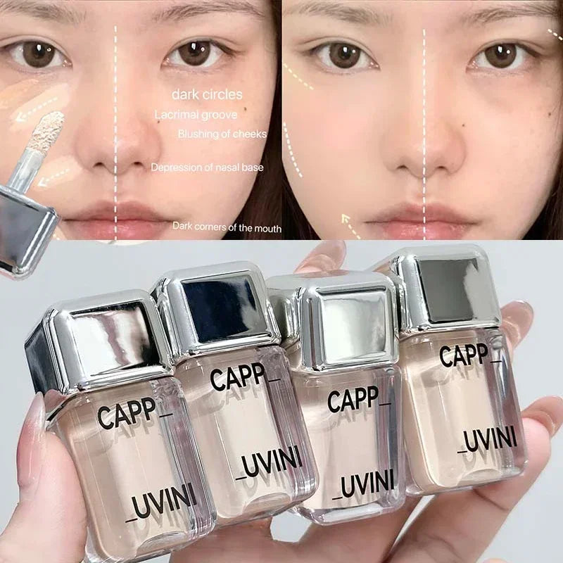 Crystal Liquid Facial Foundation Concealer Longtime Moisturizing and Delicate Makeup for Cover Black Eyes Acne Fake Plain Face