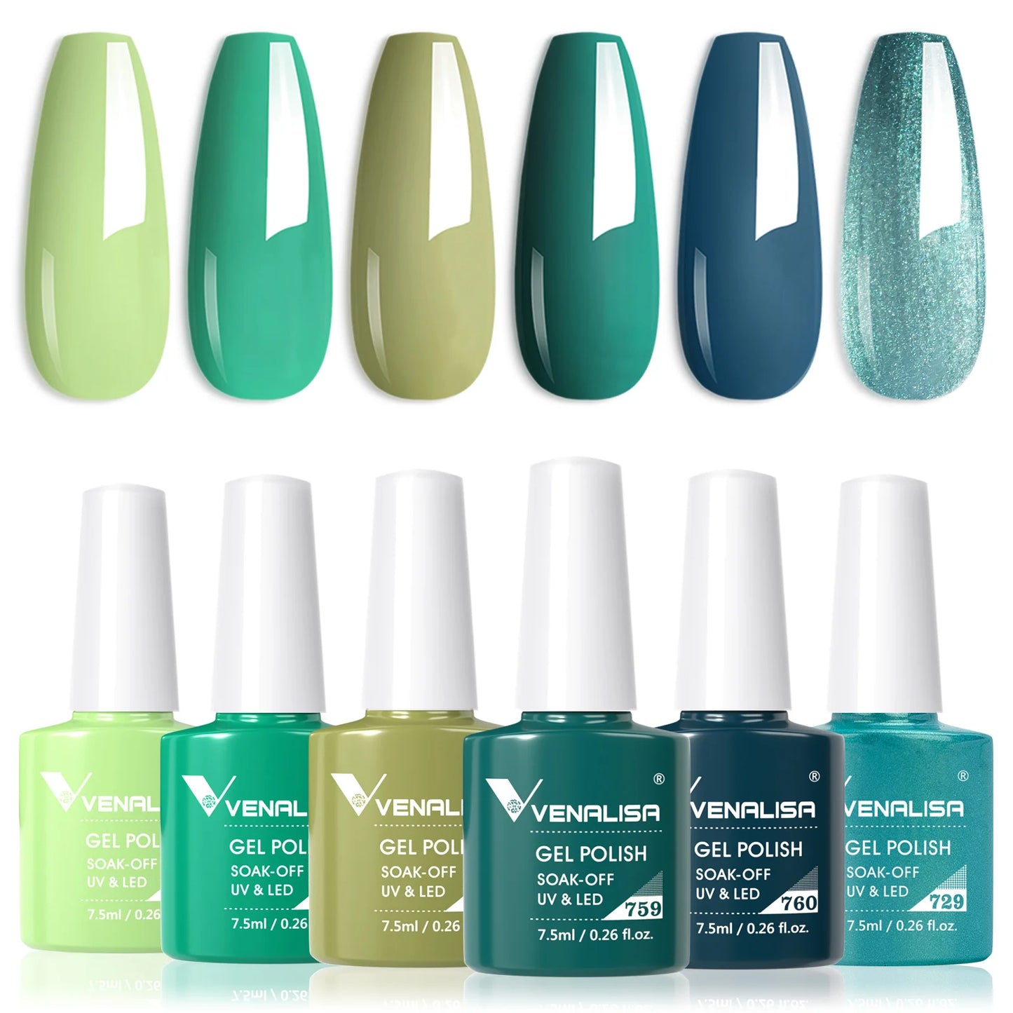 Venalisa HEMA TPO FREE Nail Gel Polish Glitter Gorgeous Full Coverage Soak Off UV LED French Nail Jelly Pink Nude Collection