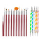 20/15pc Nails Art Brushes Set Manicure Liquid Powder Carving UV Nail Gel Polish Painting Pen Nail Acrylic Extension Builder Tool