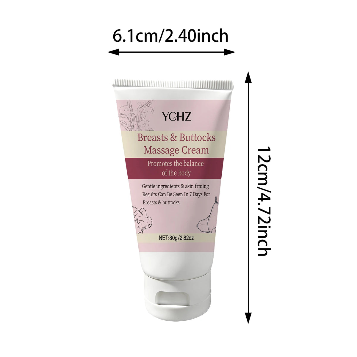 Fast-Acting Butt-Lifting Cream, Containing Vitamin E Ingredients — Instant Butt-Lifting and Firming Massage Gel, Suitable for All Skin Types, Moisturizing and Plumping Cream, Designed Specifically for Butt Shaping and Care