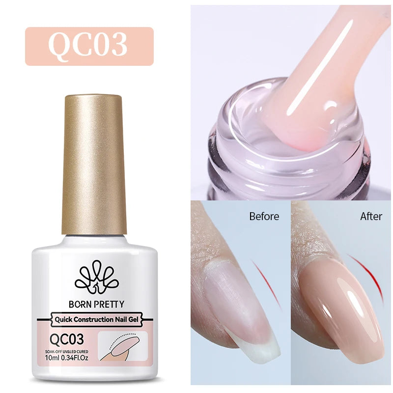 BORN PRETTY 10ml Sparkling Glitter Reflective Gel Nail Polish Sparkly Holo Shiny Pink Silver Black Gel Nail Art Salon Varnish