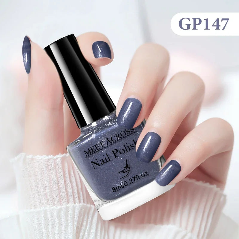 8ml Water-Based Nail Polish 48 Colors Long Lasting Quick Drying No Need of Lamp to Cure Nail Supplies Vernis for Nails Manicure