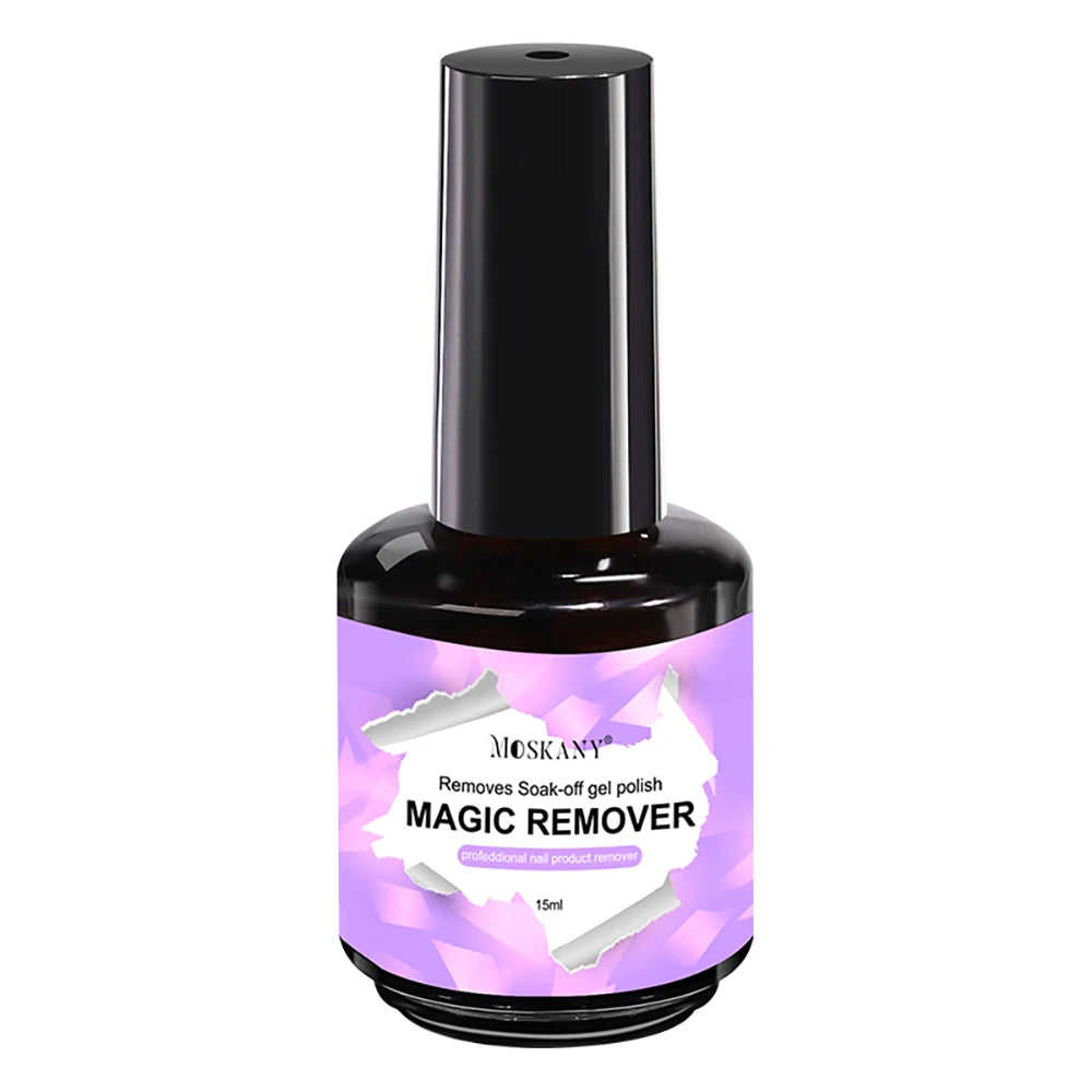 MOSKANY 15ml Magic Remover Nail Gel Polish for Soak Off UV Gel Polish Fast Removal Semi Permanent Varnish Polish Cancel Glue