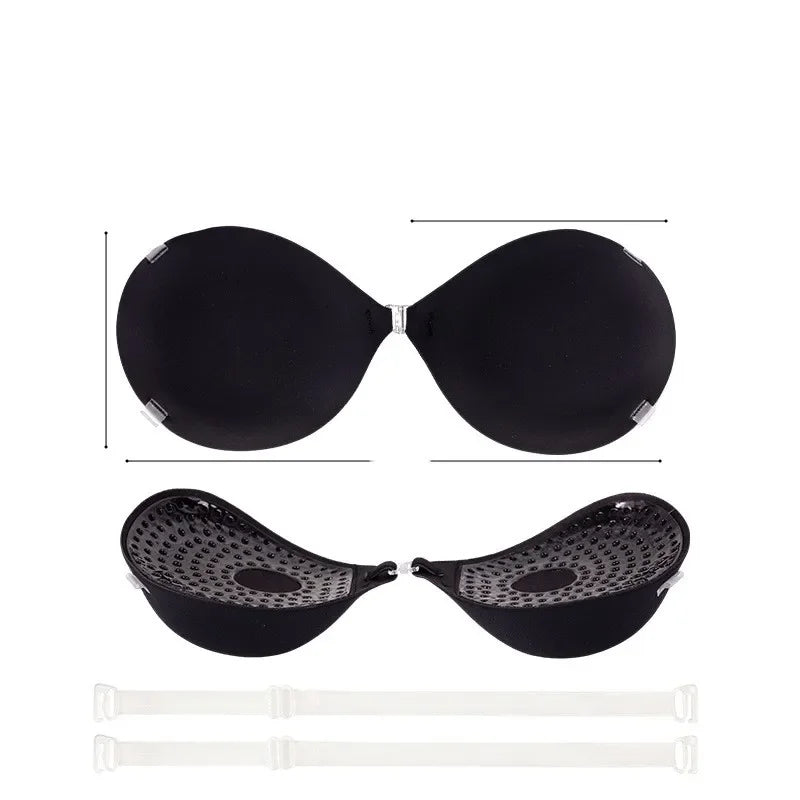 5CM Thickened Chest Sticker Invisible Silicone Bra for Women Silicon Push Up Lift Silicon Bra Waterproof Nipple Tape Stickers