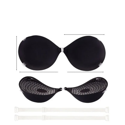 5CM Thickened Chest Sticker Invisible Silicone Bra for Women Silicon Push Up Lift Silicon Bra Waterproof Nipple Tape Stickers