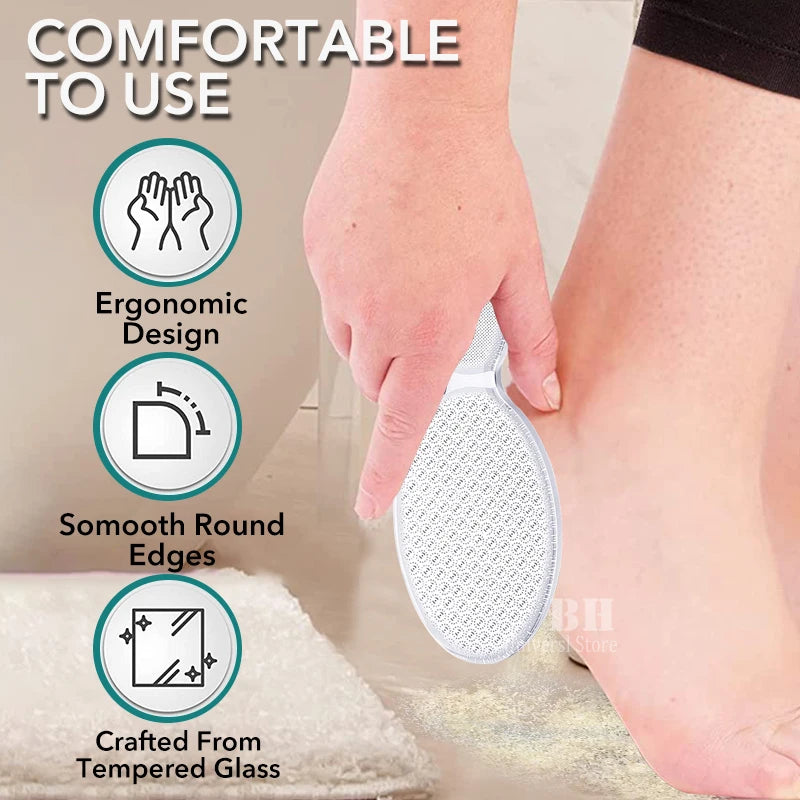 1pcs Nano Glass Double-sided Foot Rasp Heel File Hard Dead Skin Callus Remover Exfoliating Pedicure Care Foot File Tool